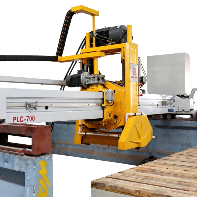 Use PLC-700 Laser Bridge Stone Cutting Machine to cut granite