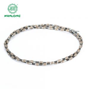 Diamond wire saw for cutting granite and marble